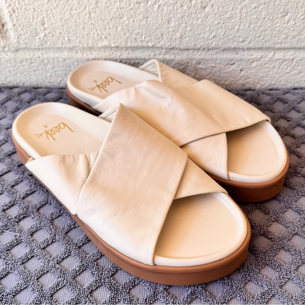 beek
BEEK HEN SLIDE WOMEN SANDALS
EGGSHELL  LEATHER SIZE 8